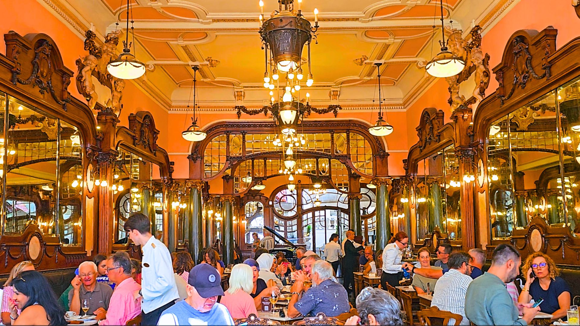 Majestic Café interior in Porto