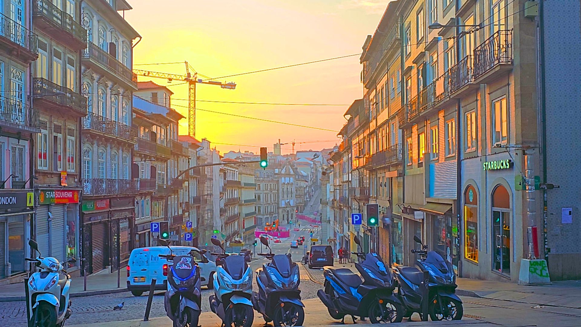 Old street near Clérigos in Porto