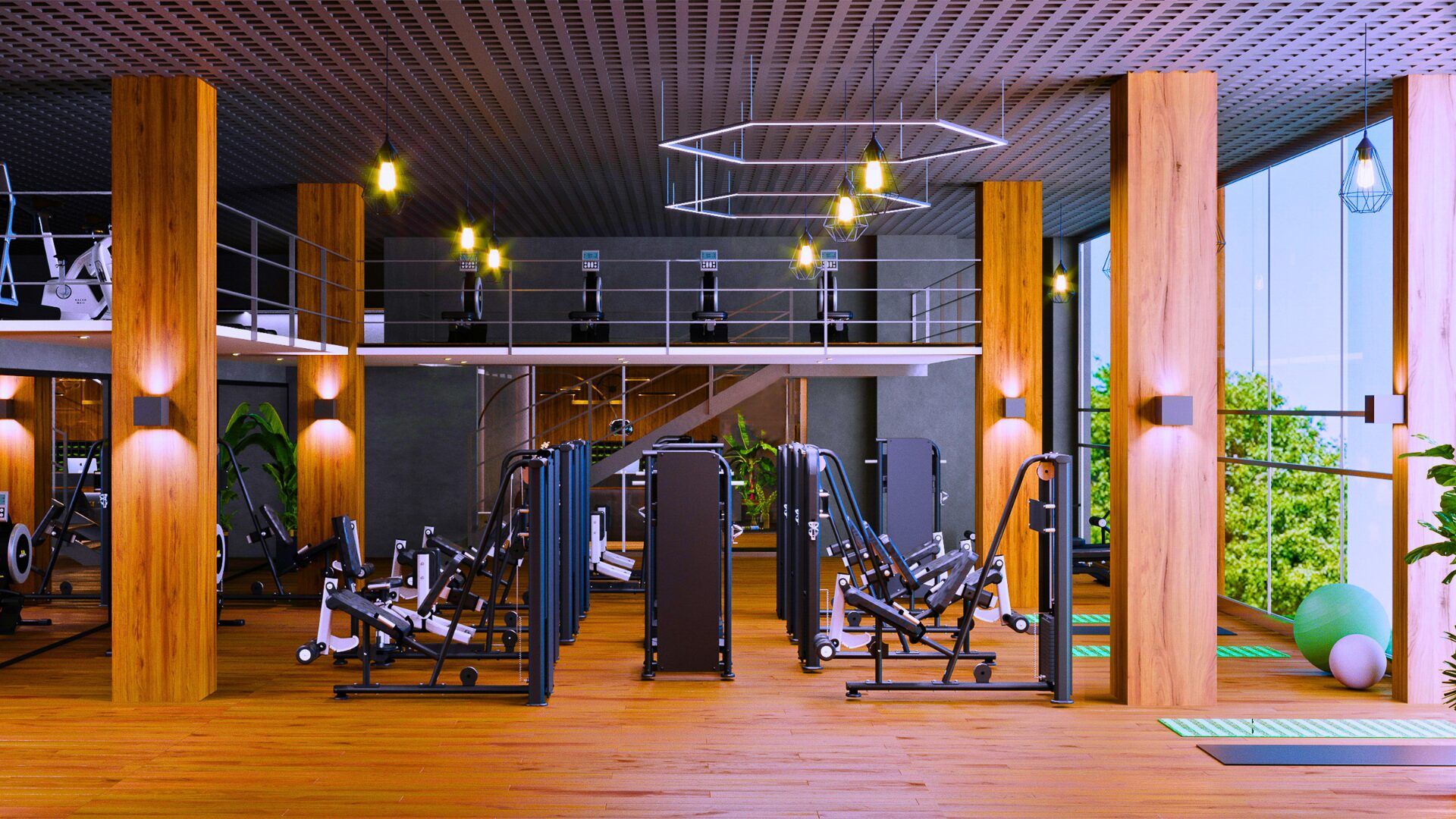 Indoor strength training