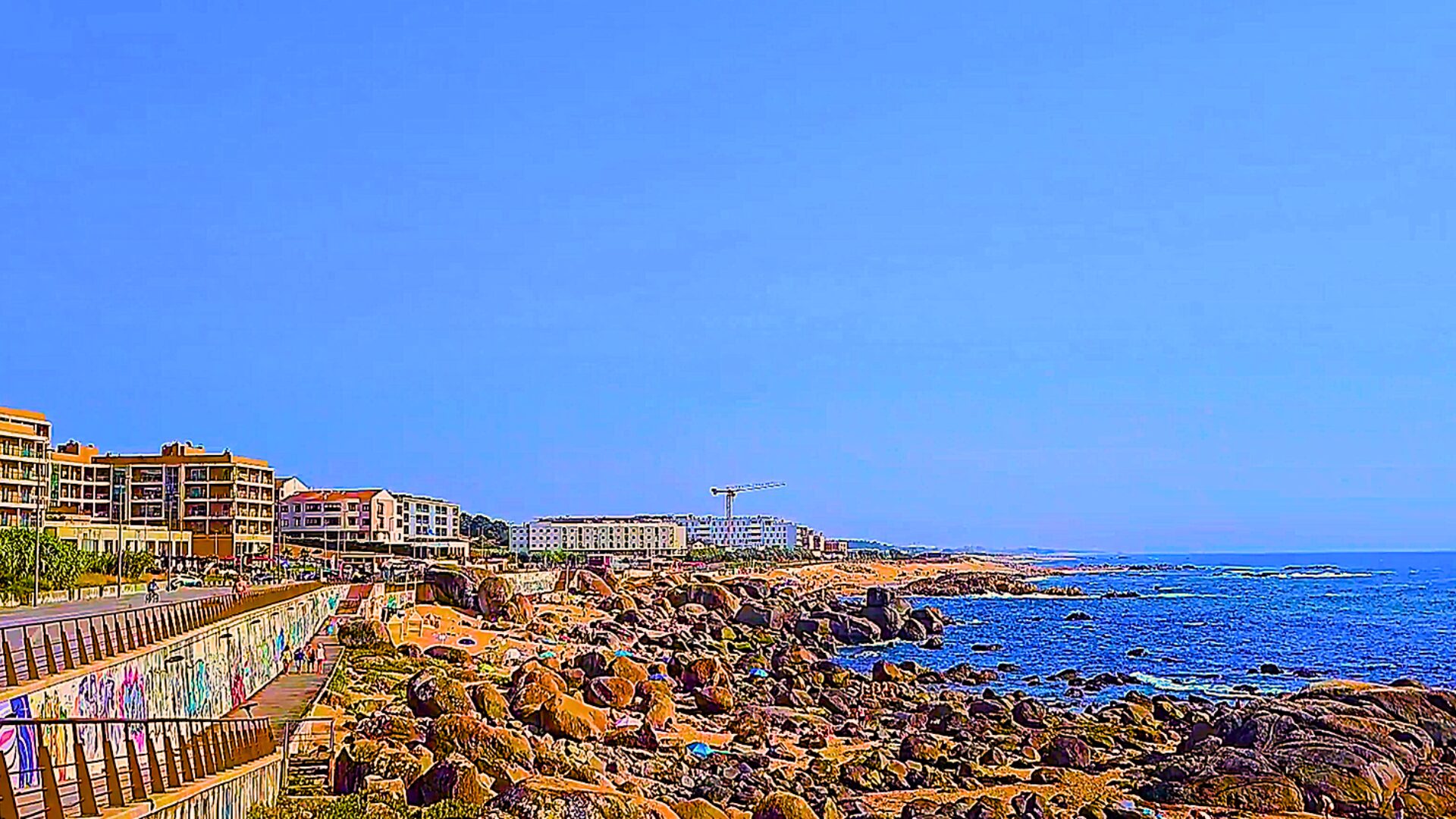 Lavadores beach in Vila Nova de Gaia