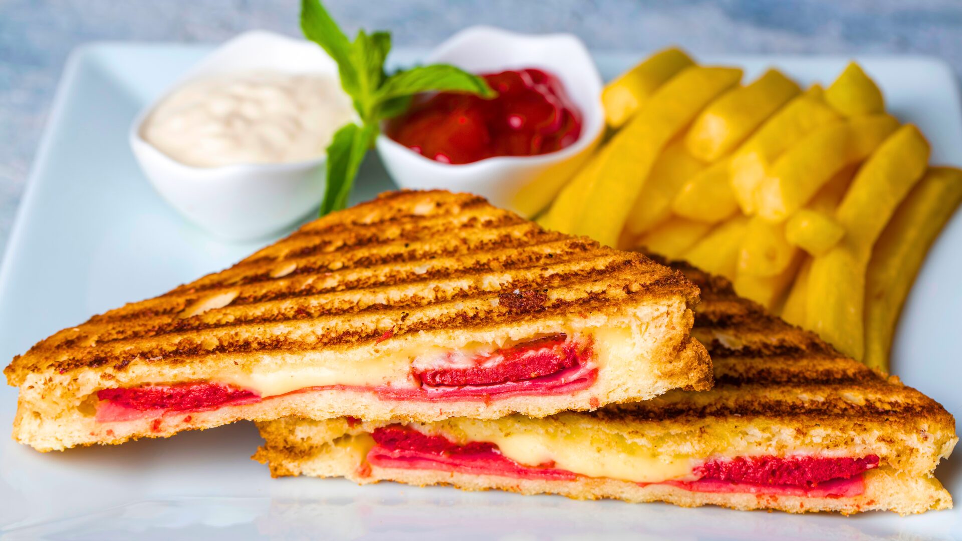 Tosta mista, a Portuguese ham and cheese toastie