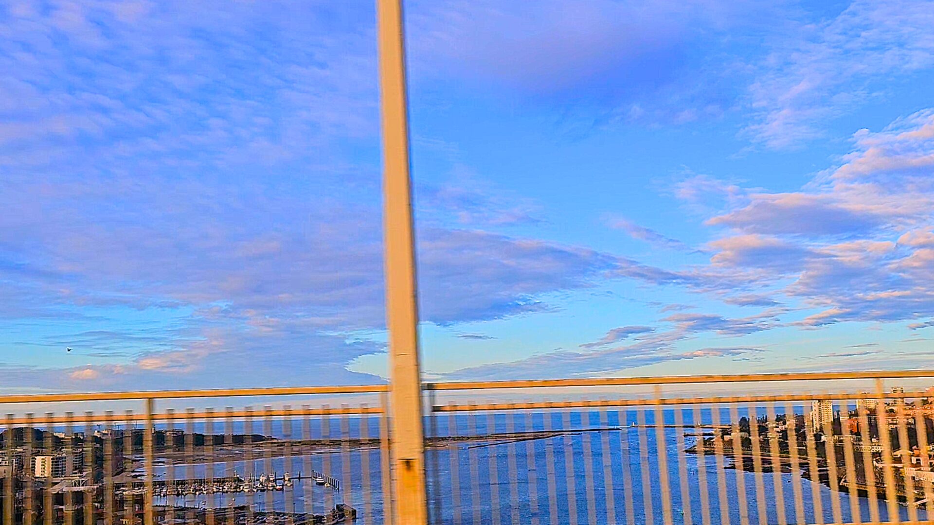 View towards Foz do Douro from Arrábida Bridge