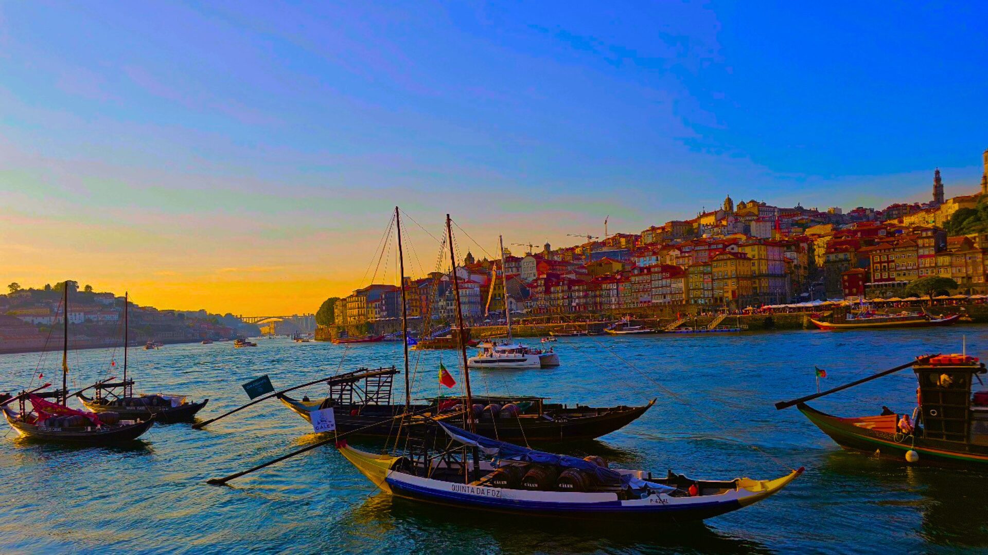Rabelo boat in the Douro River