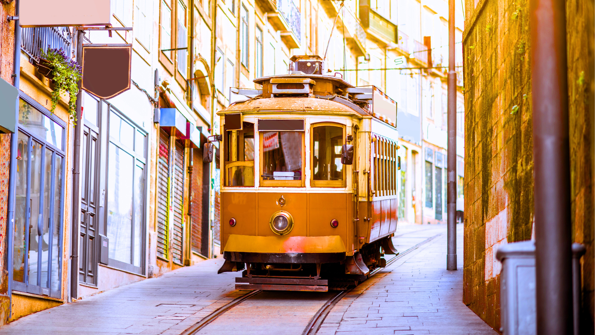 Historic tram in Porto