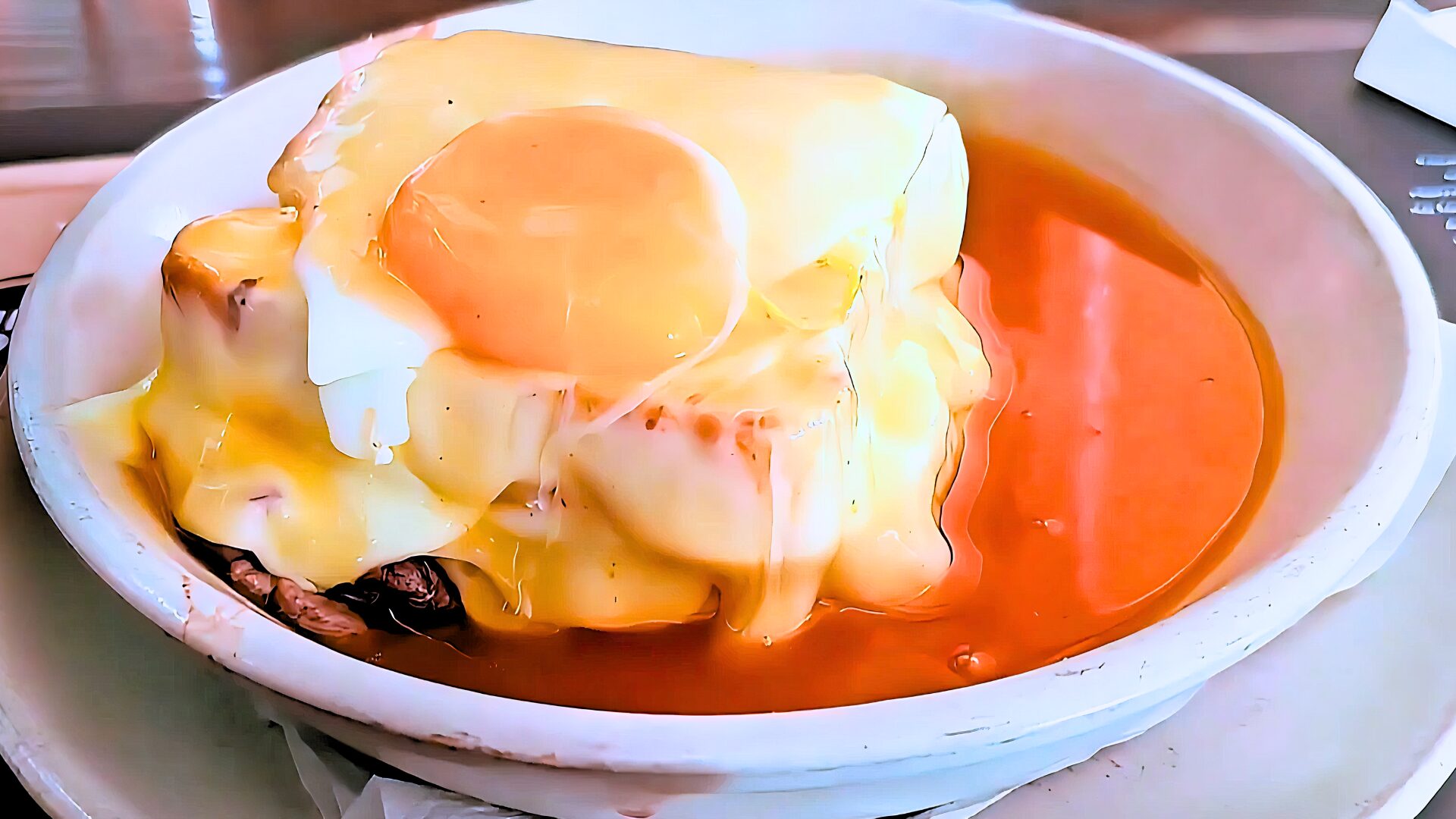 Francesinha, a famous Porto dish
