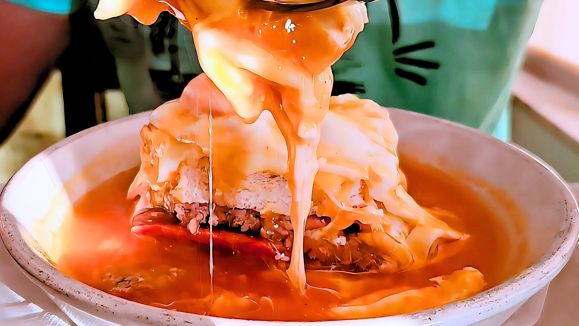 Francesinha, a famous dish from Porto