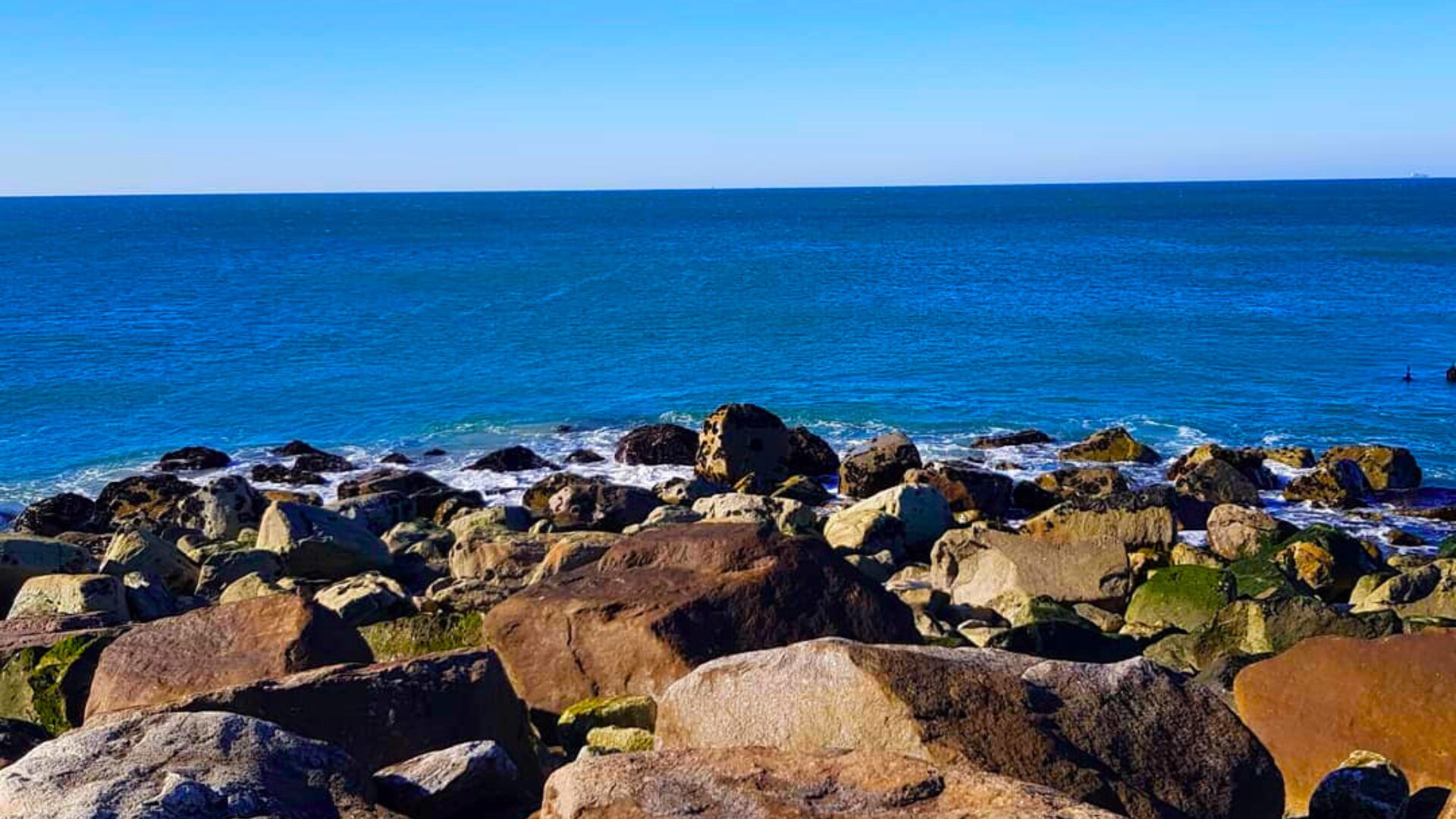 Sea view on the coast of Vila Nova de Gaia