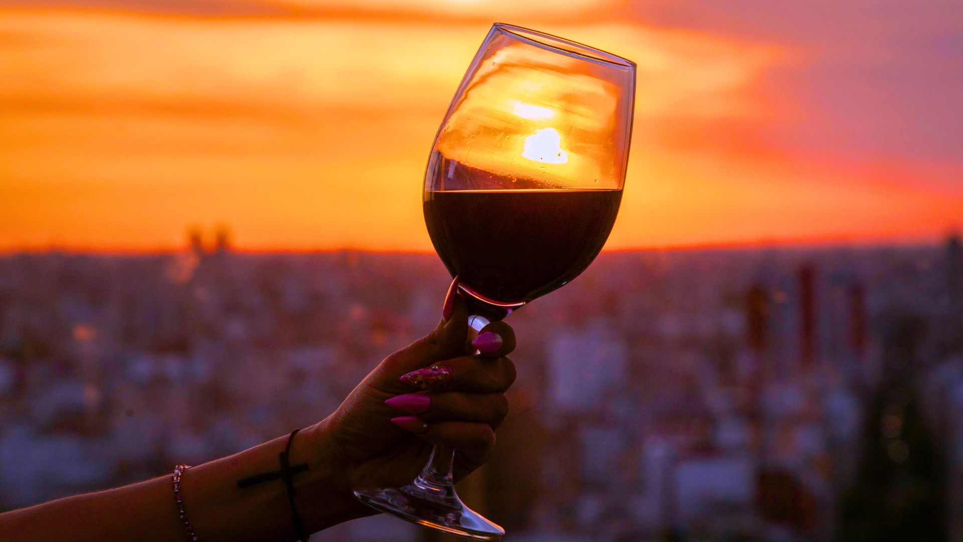 Glass of Port wine in Porto