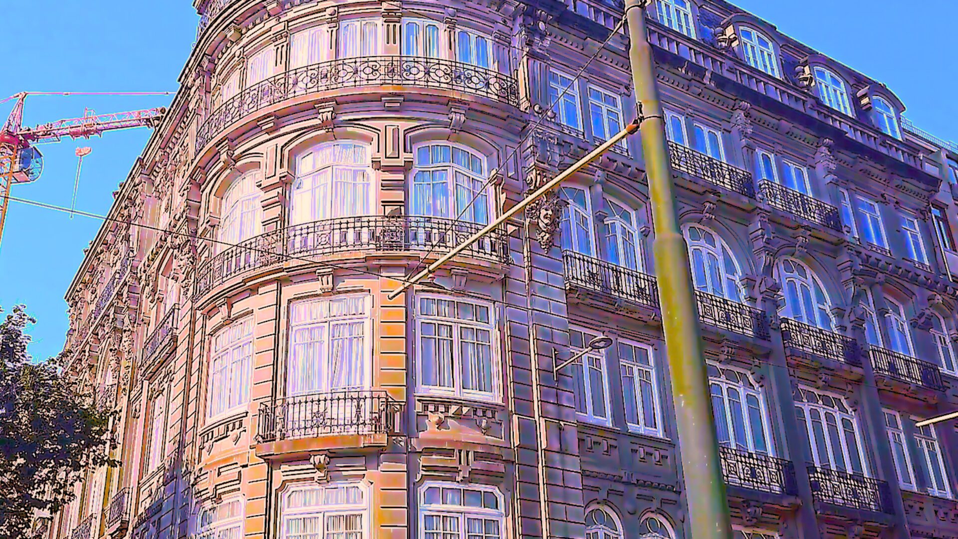 Café Guarany building in Porto