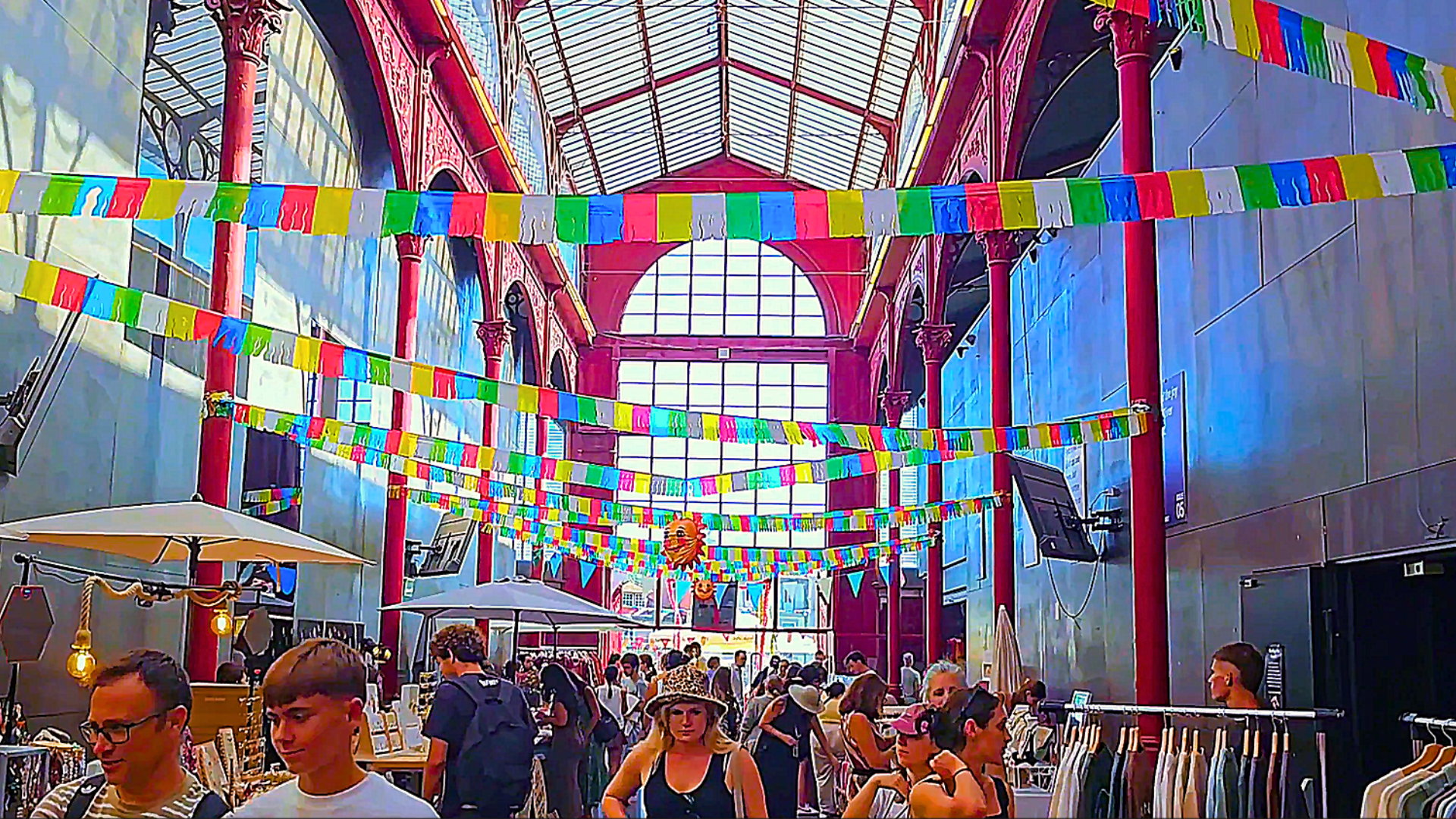 Interior of Ferreira Borges Market in Porto