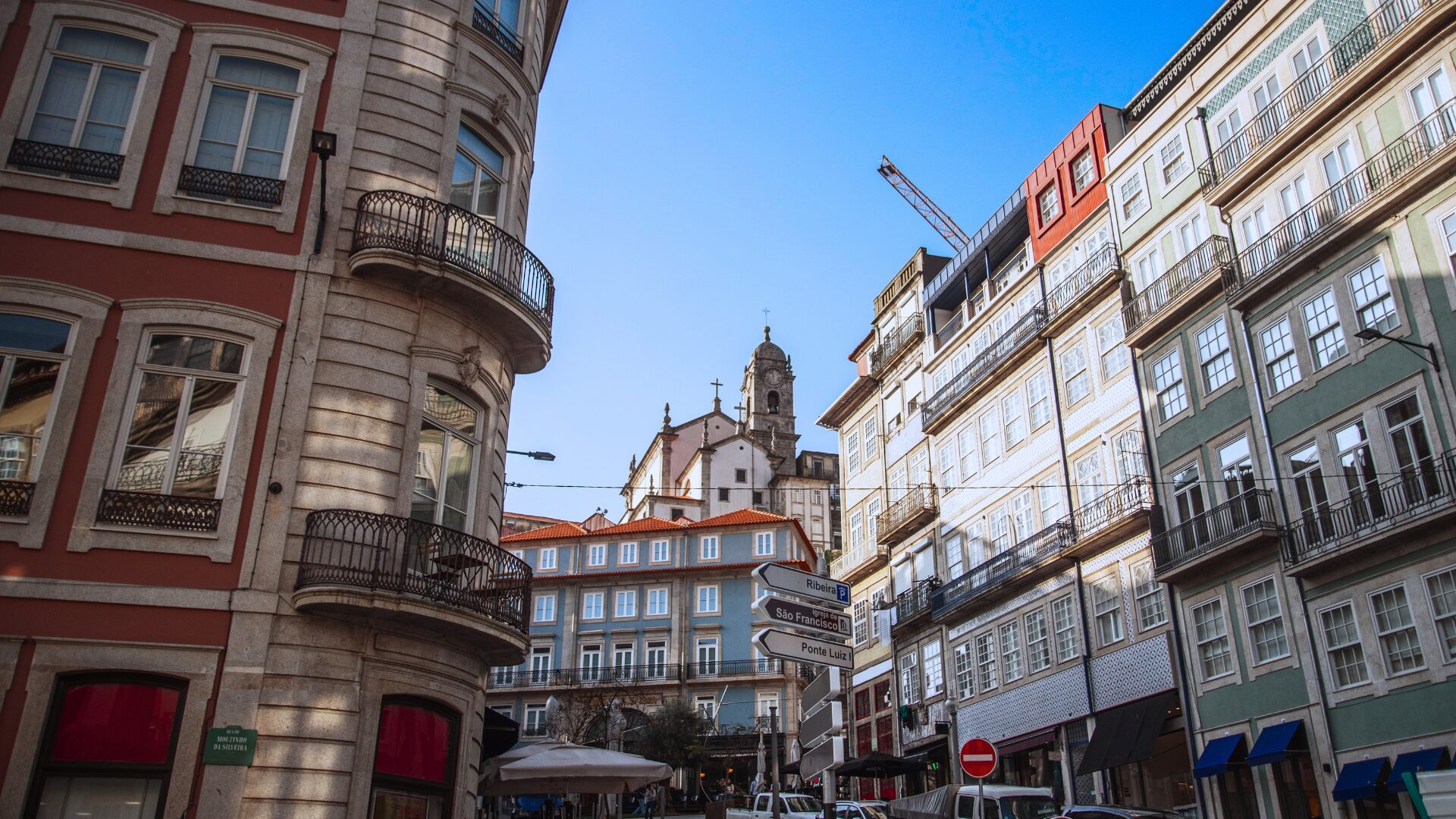 Historic street in Porto