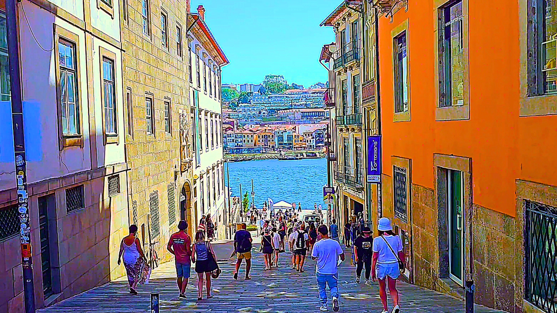 Historic street near Ribeira