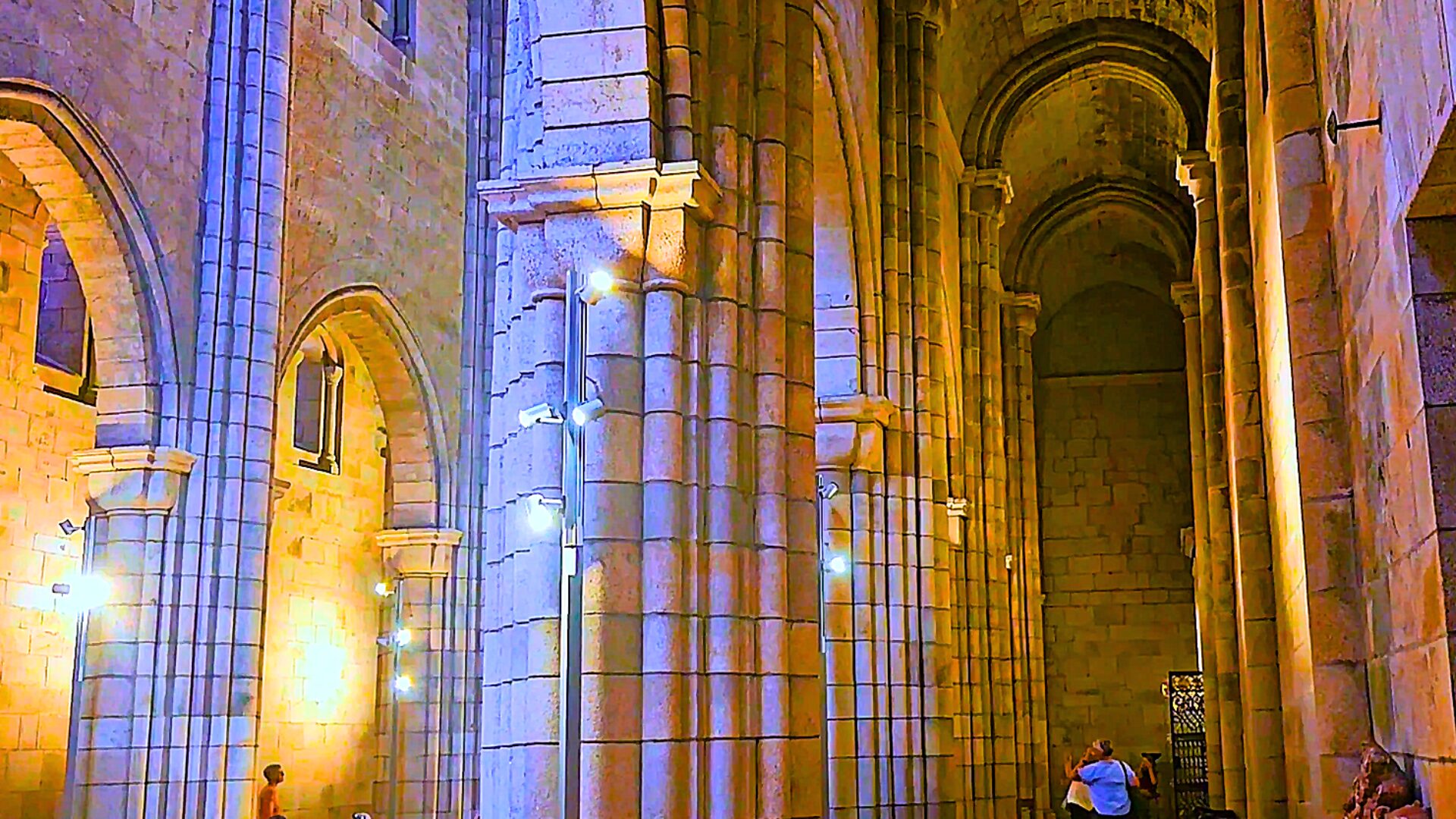 Interior corridor inside Porto Cathedral church