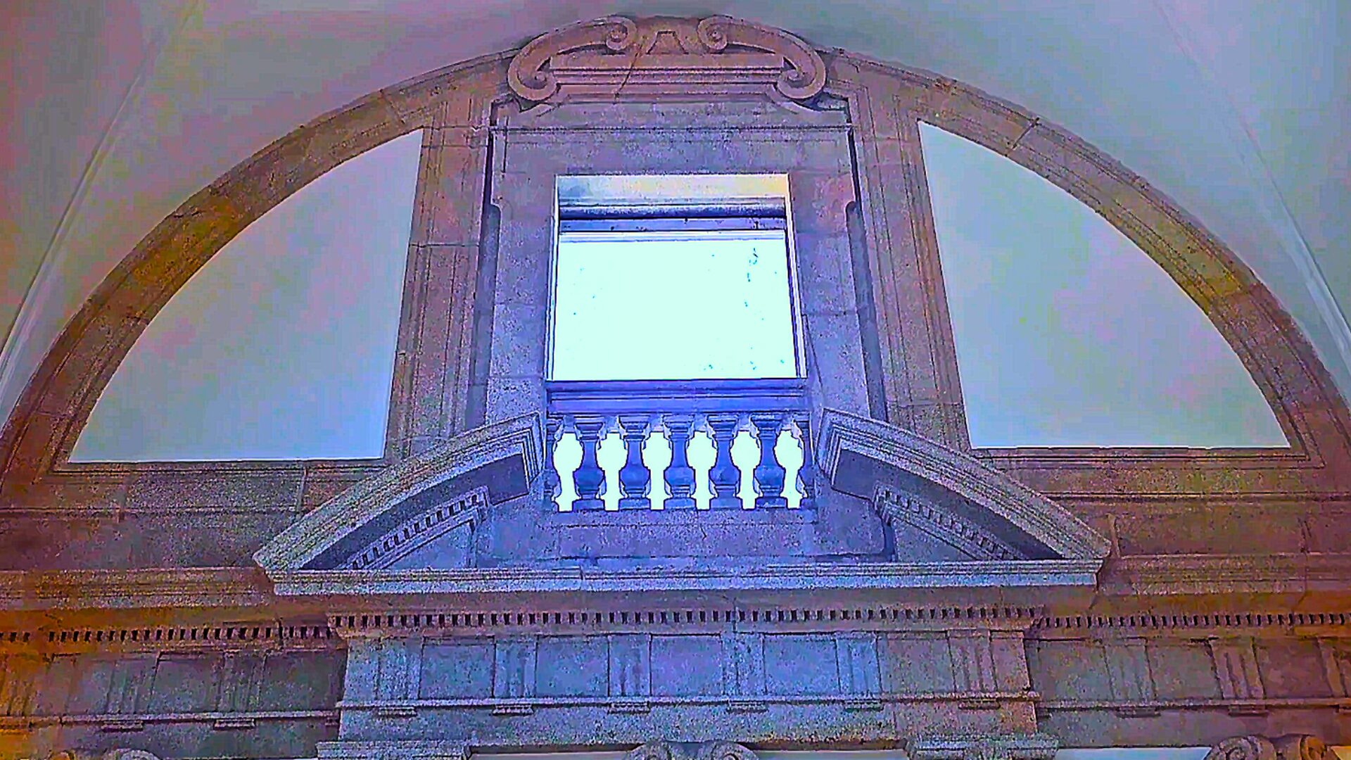Window detail inside Porto Cathedral