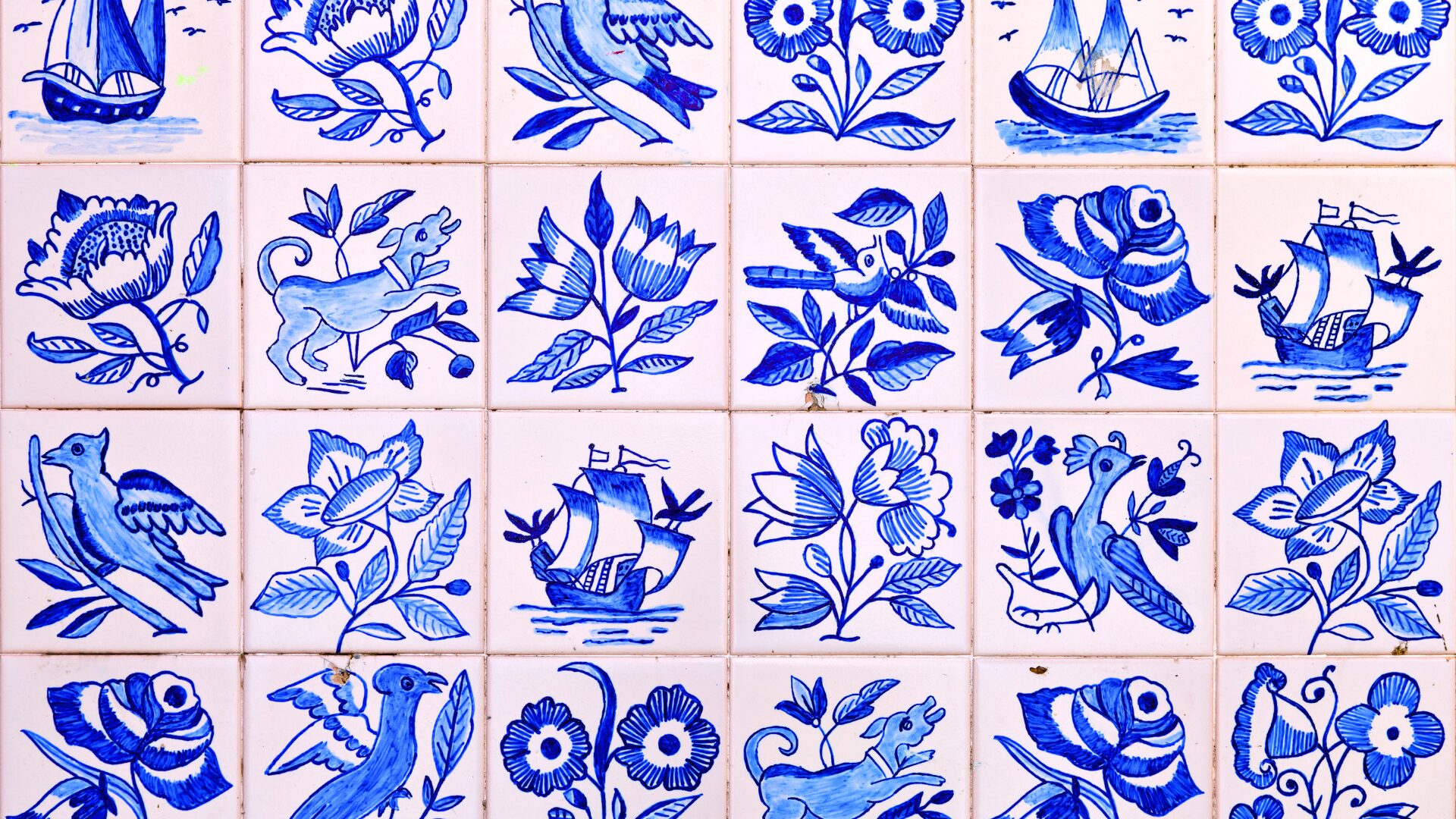 Traditional Portuguese tiles in Porto