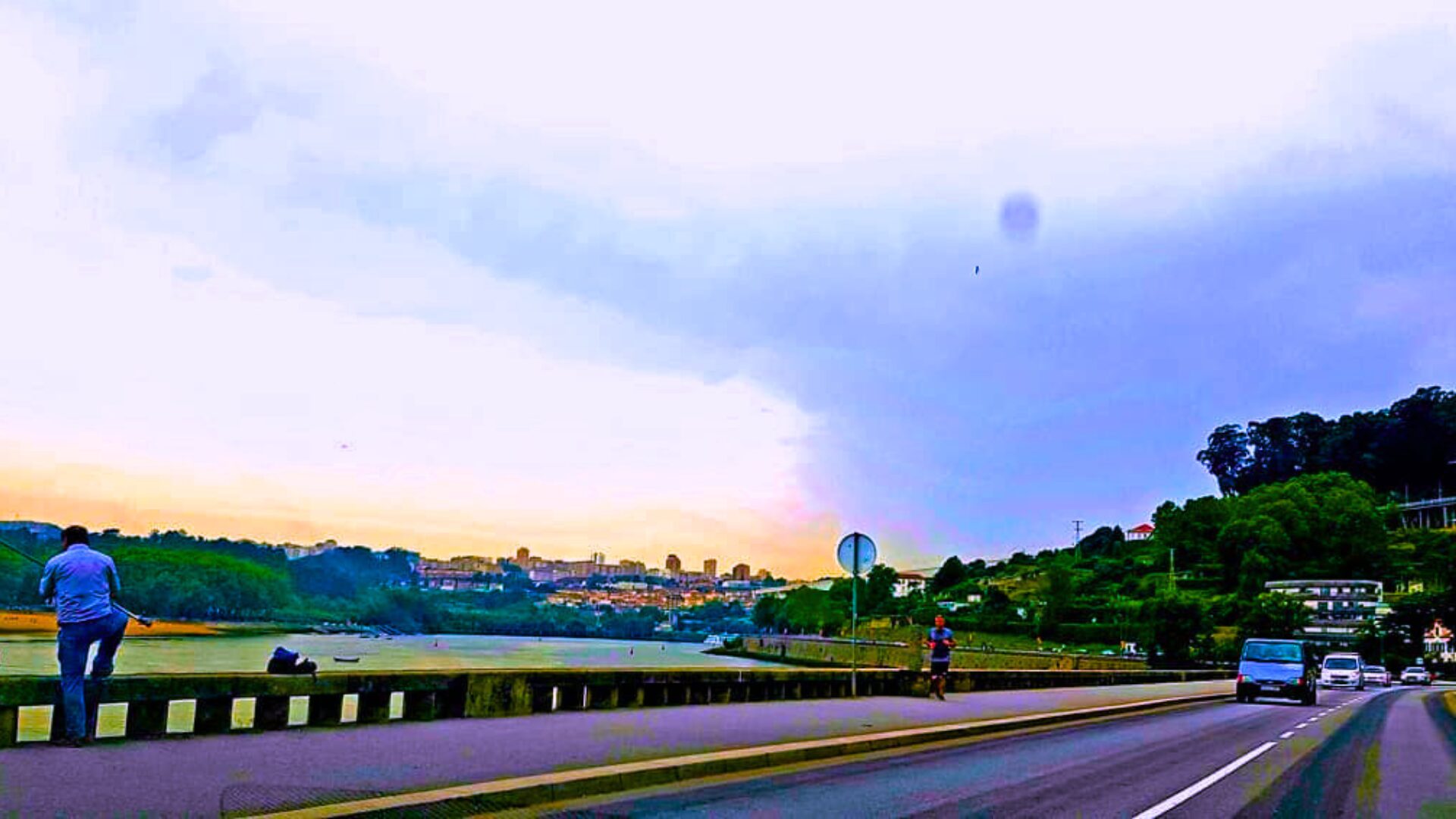 View from Freixo towards the Douro River in Porto