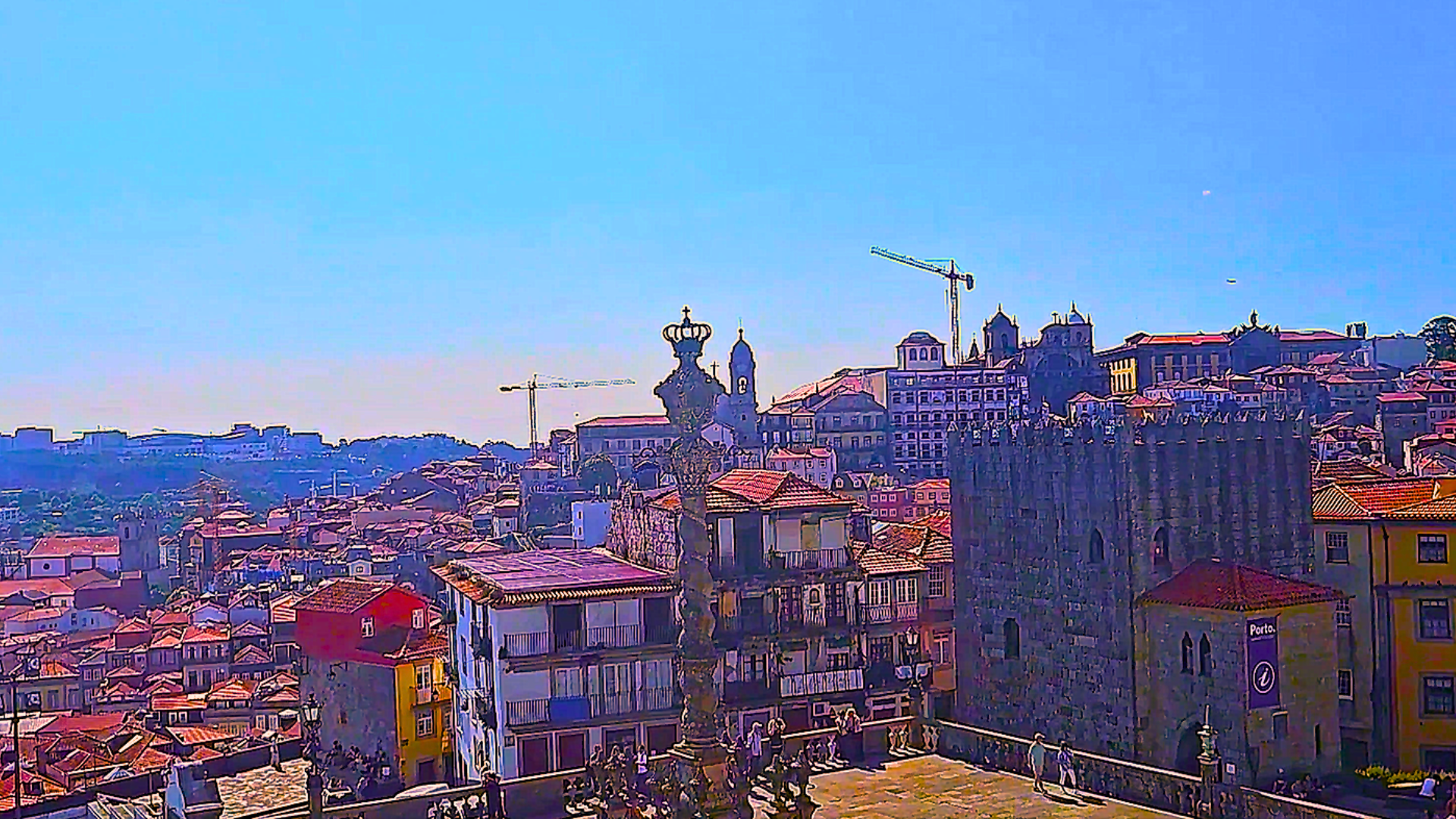 View from Sé Cathedral area over Porto