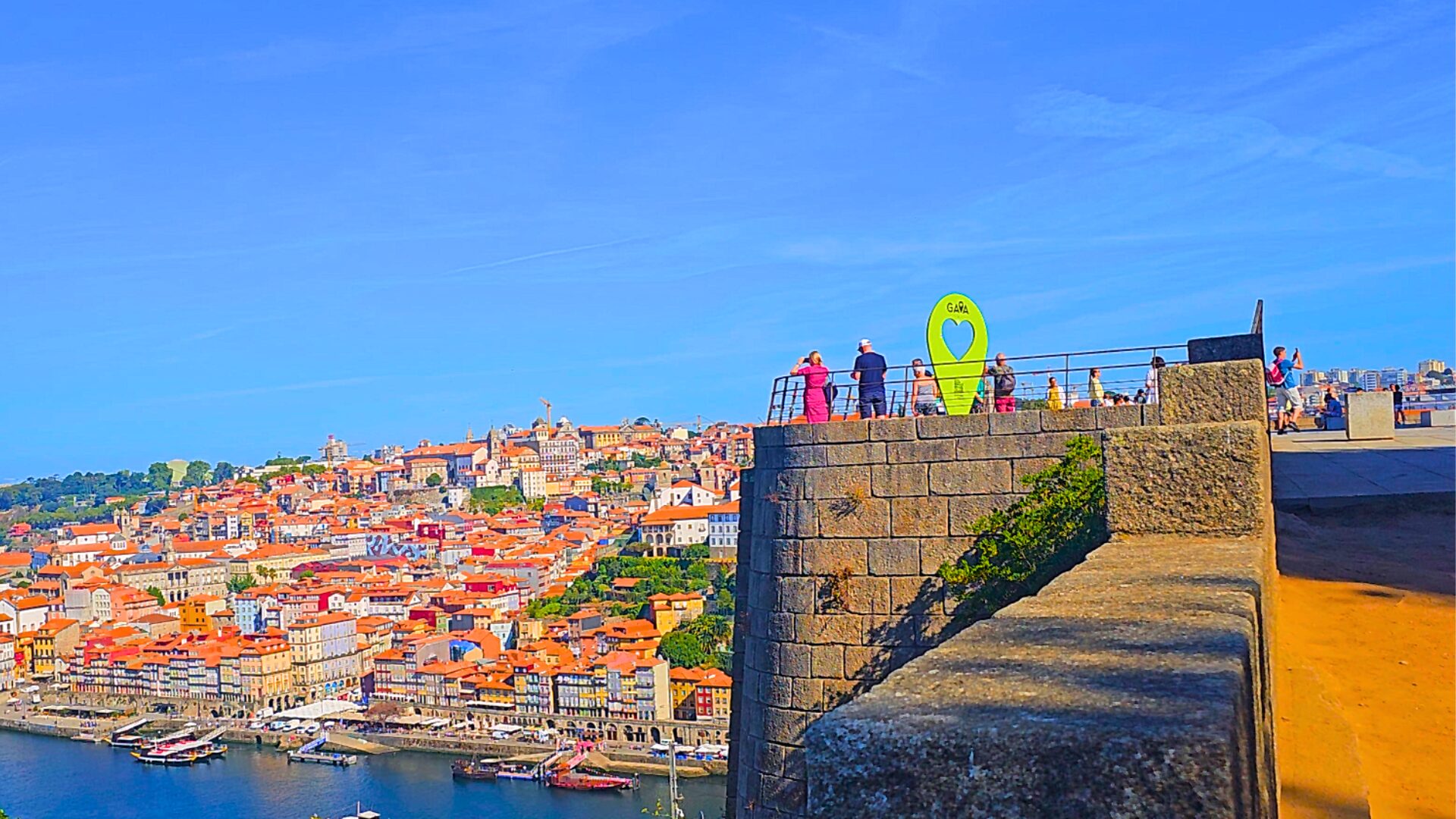 View towards Porto from the Serra do Pilar