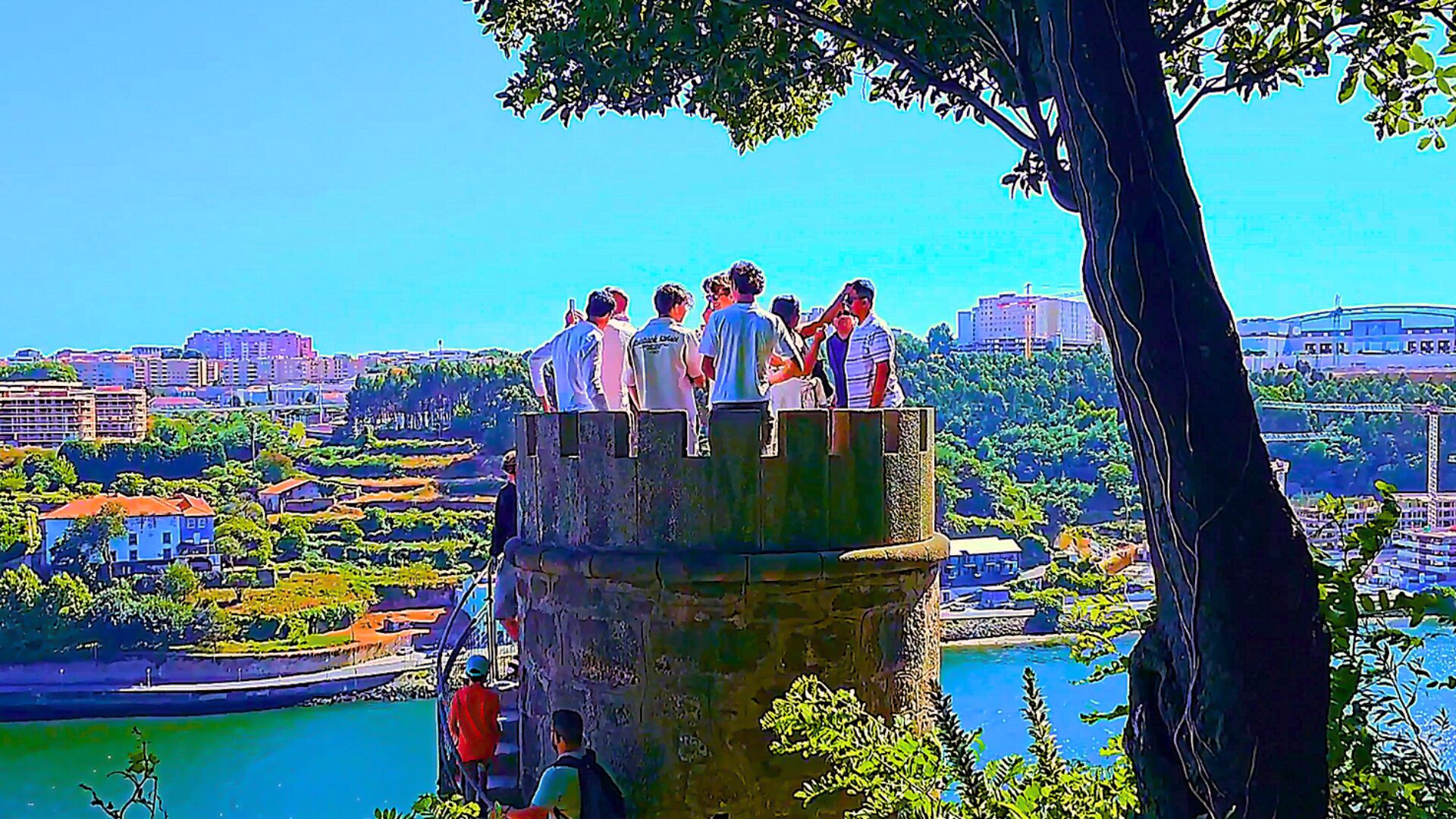 Douro River view from Palácio de Cristal