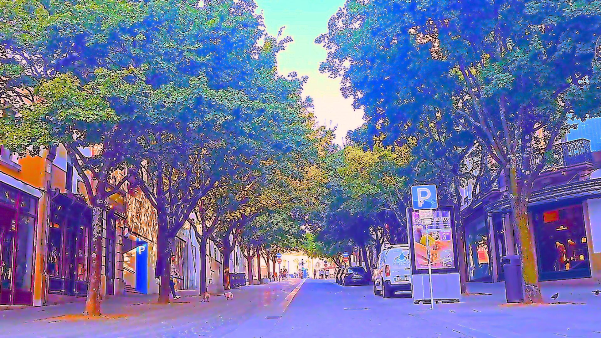 Street near Livraria Lello in Porto